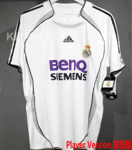 2006/07 RM Home Retro Player Version Soccer Jersey