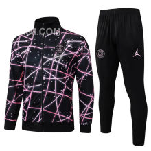 2025/26  PSG Black Jacket Tracksuit 喷墨