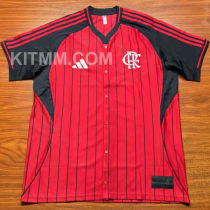 2025/26 Flamengo Red Baseball T-Shirt