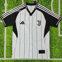 2025/26 JUV Black White Baseball T-Shirt