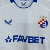 2025/26 Dinamo Zagreb Away White Fans Soccer Jersey   萨格勒布迪纳摩