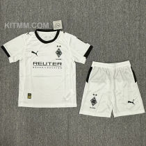 2025/26 Monchengladbach Home White Kids Soccer Jersey