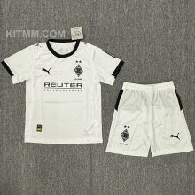 2025/26 Monchengladbach Home White Kids Soccer Jersey