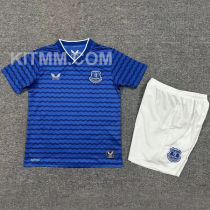 2025/26 Everton Home Blue Kids Soccer Jersey
