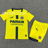 2025/26 Villarreal Home Yellow Kids Soccer Jersey