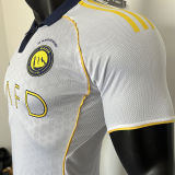 2025/26 Al Nassr 4TH White Player Version Soccer Jersey