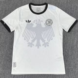 2025/26 Germany 125Th Special Edition White Fans Jersey 胸前有暗纹
