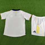 2025/26 Al Nassr 4TH White  Player Version Kids Soccer Jersey 球员版童装