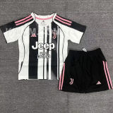 2025/26 JUV Home Kids Soccer Jersey 带胸前广告