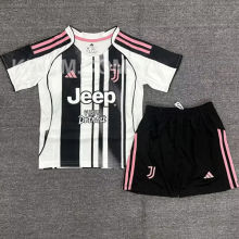 2025/26 JUV Home Kids Soccer Jersey 带胸前广告