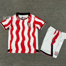 2025/26 Stoke City Home Red Kid Soccer Jersey