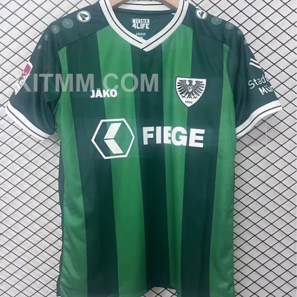 2025/26 Preuben Munster Home Green Fans Soccer Jersey 德乙 普鲁士明斯特
