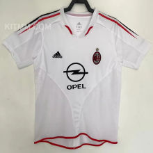 2004/2005 AC Milan Away White Retro Soccer Jersey