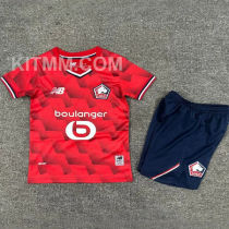 2025/26 Lille Home Red Kids Soccer Jersey