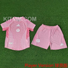2025/26 Algeria Special Edition Pink Player Version Kids Jersey 球员版童装