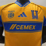 2025/26 U.A.N.L Tiger Home Yellow Player Version Soccer Jersey