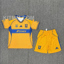 2025/26 U.A.N.L Tiger Home Yellow Kids Soccer Jersey