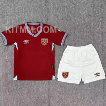 2025/26 West Ham Home Kids Soccer Jersey