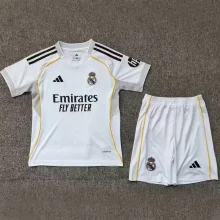 2025/26 RM Home White Kids Soccer Jersey