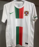2010 Portugal Away White Retro Player Version Soccer Jersey 球员版
