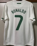 2010 Portugal Away White Retro Player Version Soccer Jersey 球员版
