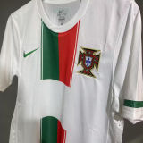 2010 Portugal Away White Retro Player Version Soccer Jersey 球员版