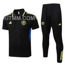 2025/26 M Utd Black POLO Training Tracksuit