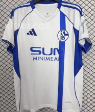 2025/26 Schalke 04 Away White Fans Soccer Jersey