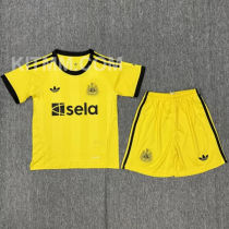 2025/26 Newcastle Yellow GK Kids Soccer Jersey