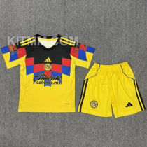 2025/26 Club America Home Yellow Kids Soccer Jersey