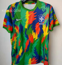2025/26 Brazil Special Edition Black Fans Jersey 绿色领