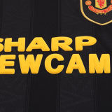 1993/1995 M Utd Black Retro Kids Soccer Jersey