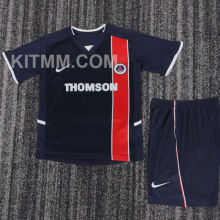2002/2003 PSG Home Retro Kids Soccer Jersey