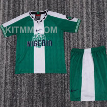 1996 Nigeria Home Retro Kids Soccer Jersey