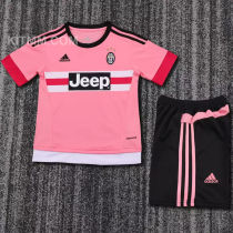 2015/2016  JUV Away Pink Retro Kids Soccer Jersey
