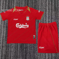 2005/2006 LFC Home Red Retro Kids Soccer Jersey