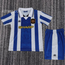 1995/1996 M Utd Third Retro Kids Soccer Jersey