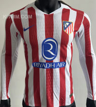 2025/26 ATM Home Player Version Long Sleeve Soccer Jersey