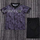 1990 England Black Kids Retro Soccer Jersey