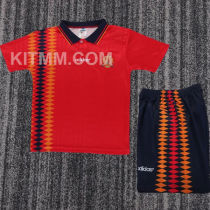1994 Spain Home Kids Retro Soccer Jersey