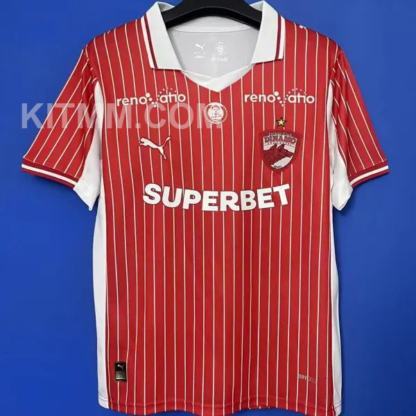2025/26 F.C. Dinamo Bucureşti Home Fans Soccer Jersey 布加勒斯特迪纳摩