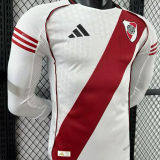2025/26 River Plate Home White Player Version Long Sleeve Jersey 长袖胸前空白版