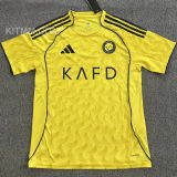 2025/26 Al Nassr Home Yellow Fans Soccer Jersey