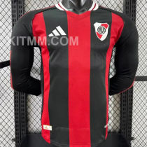 2025/26 River Plate Away Player Version Long Sleeve Jersey  长袖胸前空白版