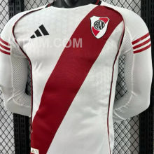 2025/26 River Plate Home White Player Version Long Sleeve Jersey 长袖胸前空白版