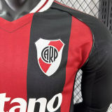 2025/26 River Plate Away Player Version Long Sleeve Jersey  长袖胸前广告