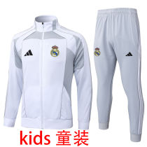 2025/26 RM Grey White Kids Jacket Tracksuit