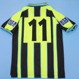 1998/99 Man City Green Retro Soccer Jersey