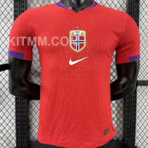 2025/26 Norway Home Red Player Version Soccer Jersey