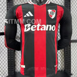2025/26 River Plate Away Player Version Long Sleeve Jersey  长袖胸前广告